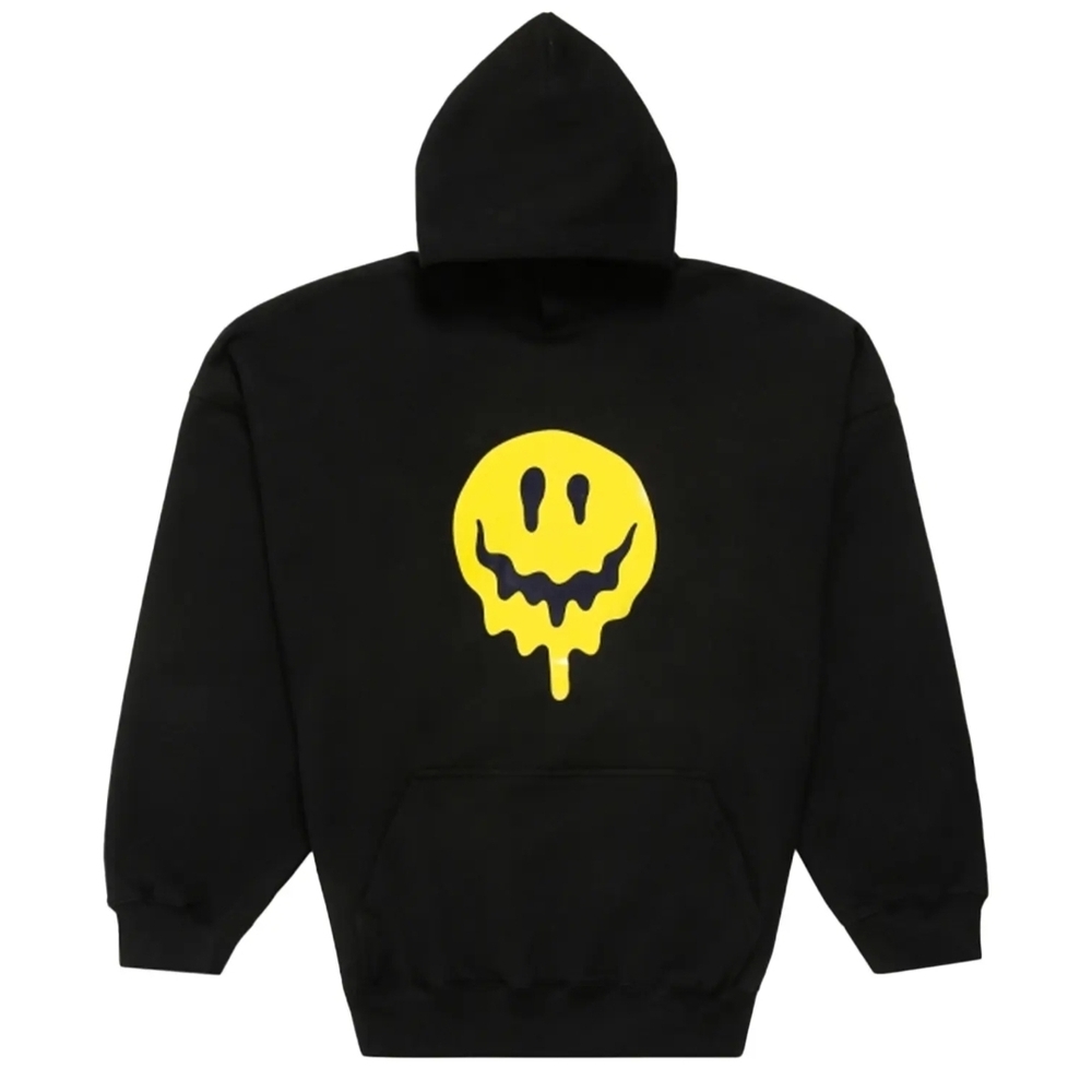 Balenciaga Black Sweater with Yellow Graphic